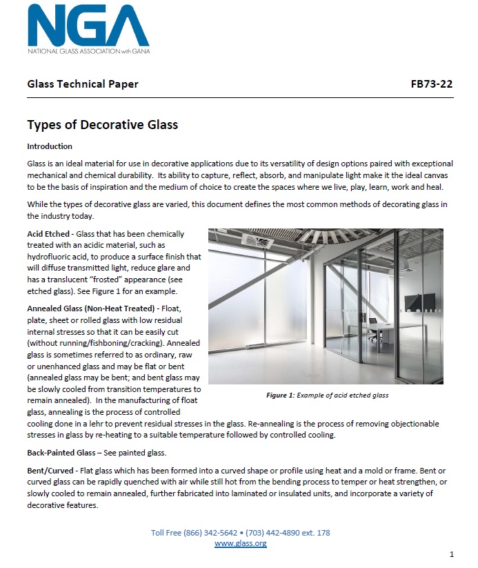 Types of decorative glass clearance